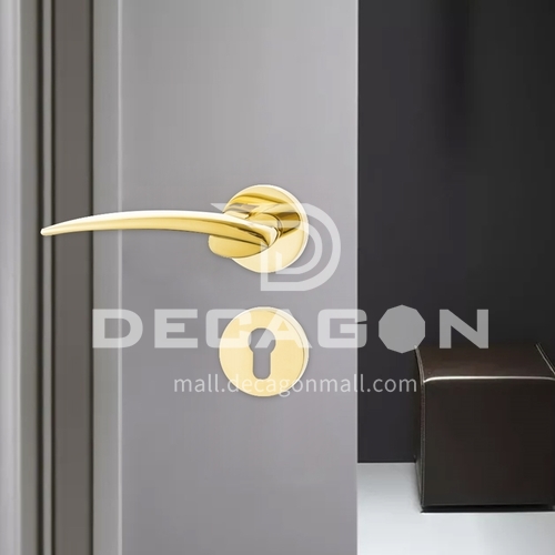  Luxury modern style & silent room door lock handle 
